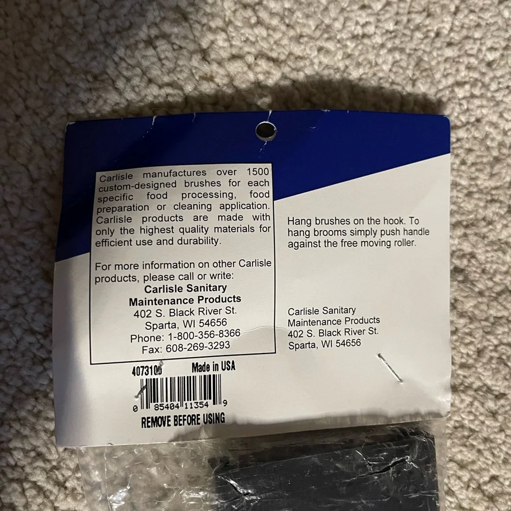 Carlisle Broom and Brush Holder | NWT